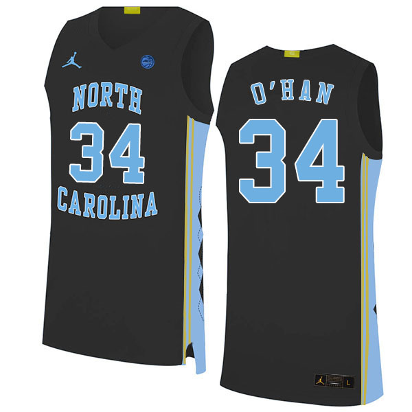 2020 Men #34 Robbie O'Han North Carolina Tar Heels College Basketball Jerseys Sale-Black - Click Image to Close